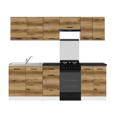 Modular kitchen JUNONA LINE 230 ZBL BRW made light